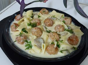 صورة لوصفة كفتة الدجاج مع كانلوني والفطر cannelloni