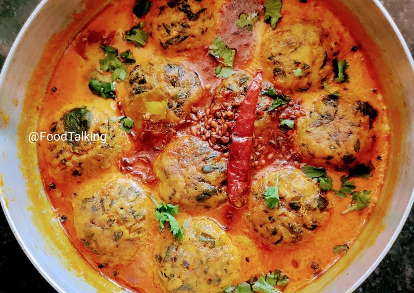 Recipe of Homemade Kadhi With Leftover Methi Pakora