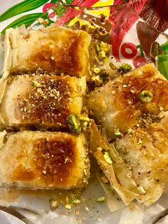 صورة لوصفة البقلاوه العراقيه
