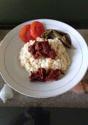 Foto resep Nasi uduk sambel goreng ati