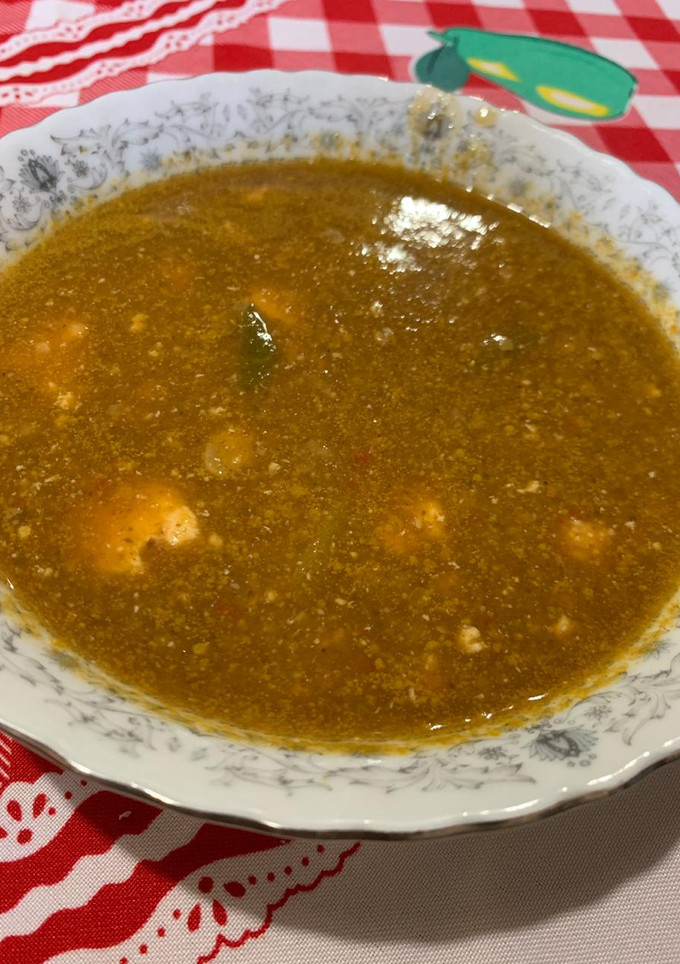 Una foto de Sopa de verduras mbarete