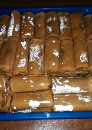 Foto resep 100 Dadar gulung pisang coklat untuk jualan