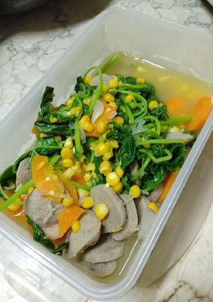 Foto resep 008. Bayam with teman lainnya {Diet Menu}