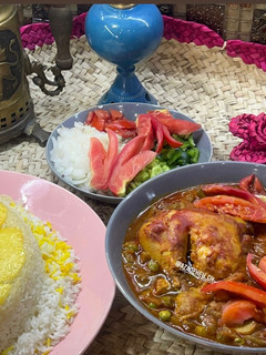 عکسی از دستور خورشت لوبیا سبز با مرغ