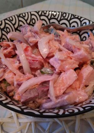 Joghurtos saláta recept fotója