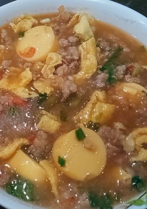 รูปของ ข้าวต้มโบราณทรงเครื่อง(ข้าวบุกเม็ดนุ่ม) - คีโต