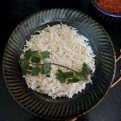 A picture of Steamed Rice/ Basmati Bhaat/ Boiled Rice 🌾.