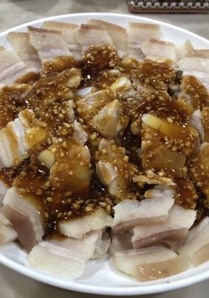 蒜泥白肉 的食譜成品照片