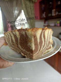 Foto resep Marmer Cake Zebra 8 Telor Lembut, Empuk, Enak, Tanpa SP
