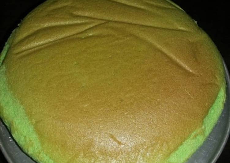 Bumbu Membuat Pandan ogura cake - 1st trial, Lezat