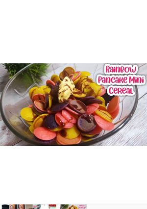 Foto resep Rainbow Pancake Mini Cereal