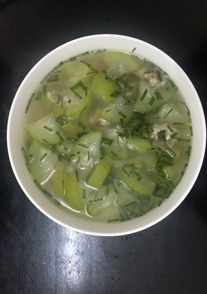 Hình của món Canh bầu thịt nạc xay.