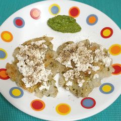A picture of Sago & bottle gourd Pancakes.