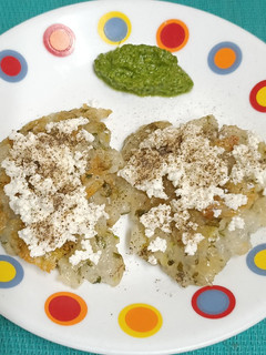 A picture of Sago & bottle gourd Pancakes.