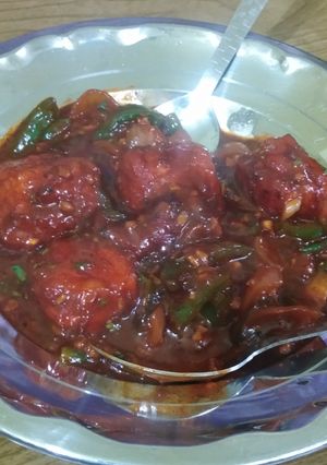पनीर सिजलर(Chilli paneer sizzler recipe in hindi) रेसिपी मुख्य फोटो