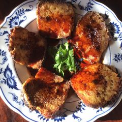 A picture of California Farm Rose Hip Syrup French Toast.