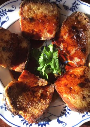 A picture of California Farm Rose Hip Syrup French Toast.