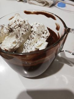 Una foto de Taza de crema de chocolate
