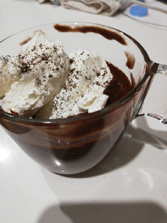 Una foto de Taza de crema de chocolate