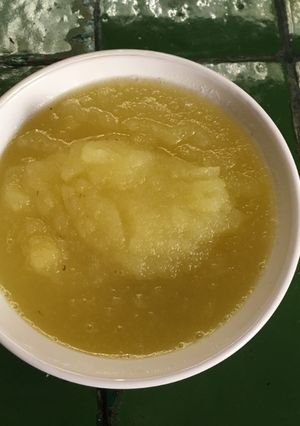Una foto de Puré de manzana