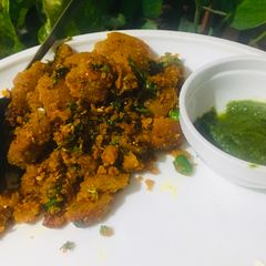 A picture of Fried Bati Poha.