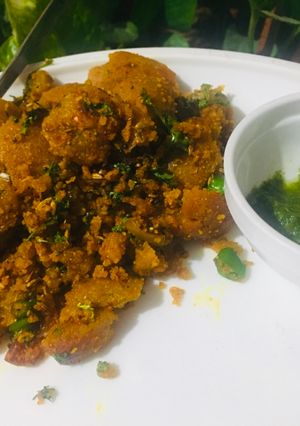 A picture of Fried Bati Poha.
