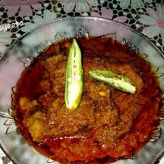 A picture of Mutton Pasanda.