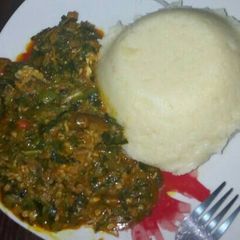 A picture of Okra soup.