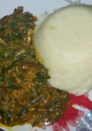 A picture of Okra soup.