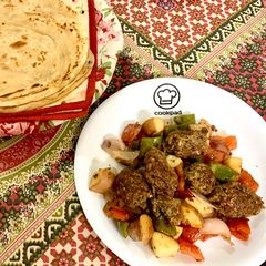 A picture of Lebanese style Kabab Platter.