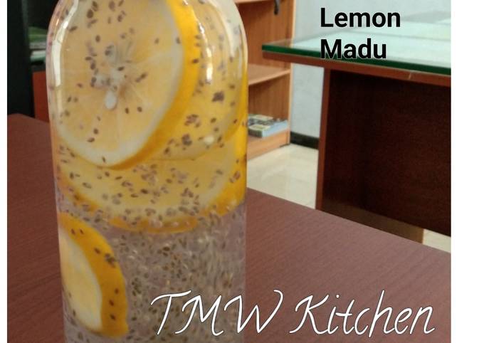 Resep Infused Water Lemon Chia Seeds Madu Tmw Kitchen 