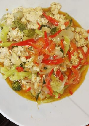 Una foto de Brócoli con pollo
