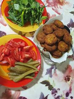 عکسی از دستور فلافل آبادانی