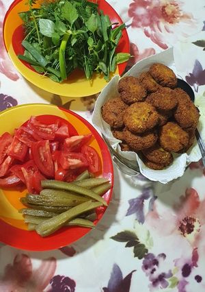 عکسی از دستور فلافل آبادانی