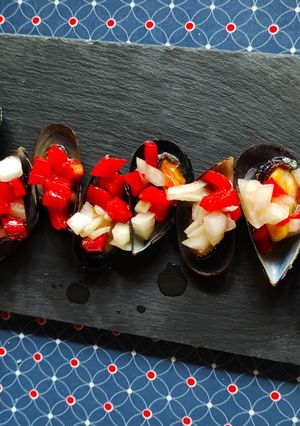 Una foto de Mejillones en vinagreta