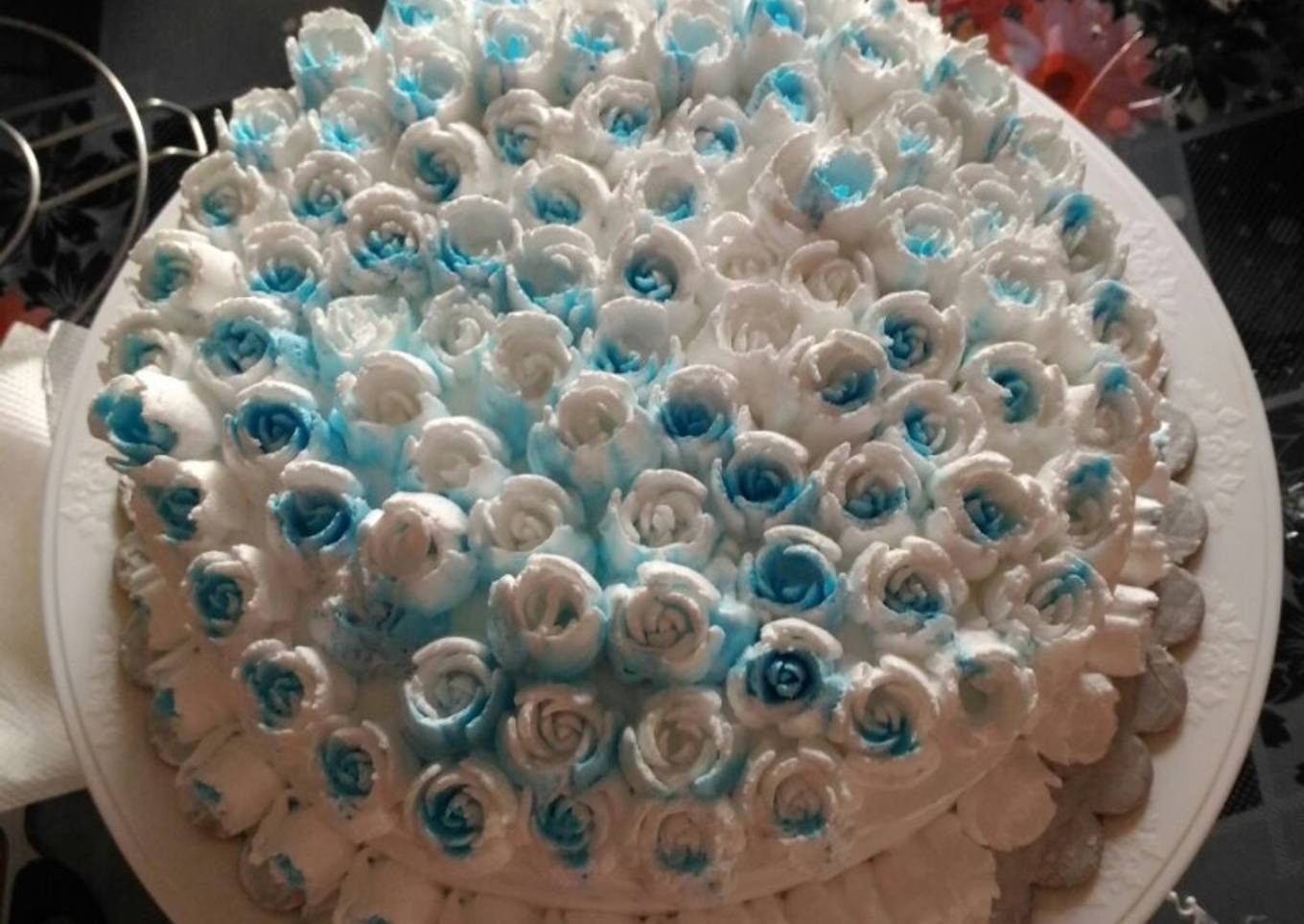Blueberry Blossom Cake