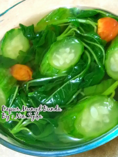 Foto resep Sayur Bening Bayam & Gambas (Oyong)