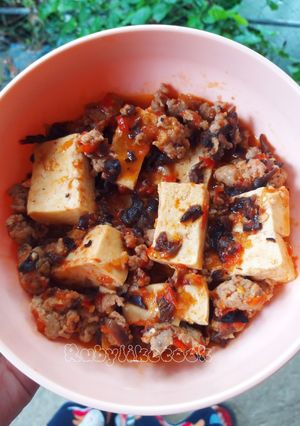 Hình của món Đậu hũ Tứ Xuyên pb Việt.