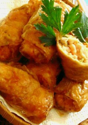Foto resep Lumpia kulit tahu isi udang