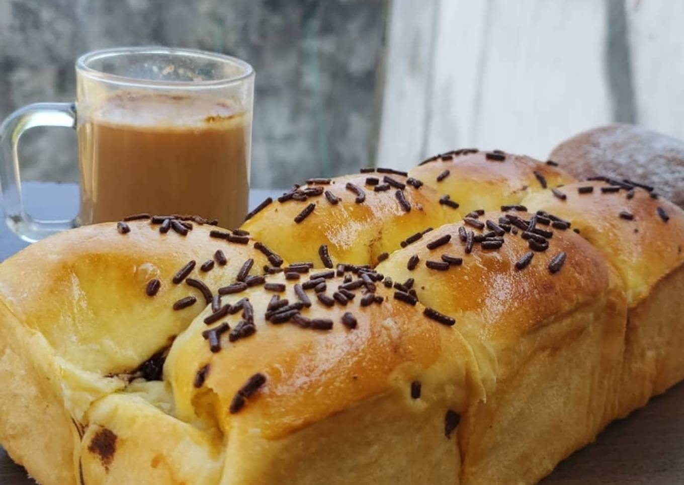Roti sobek coklat