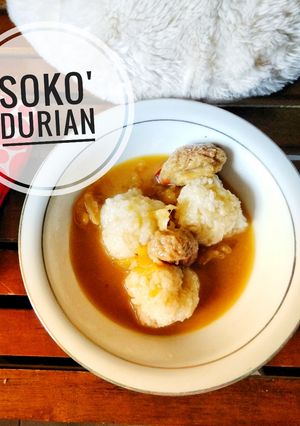 Foto resep Sokko Durian / Ketan Kuah Durian