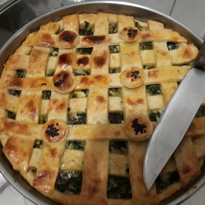 فطيرة السبانخ التركية بالصور من أم الجود كوكباد