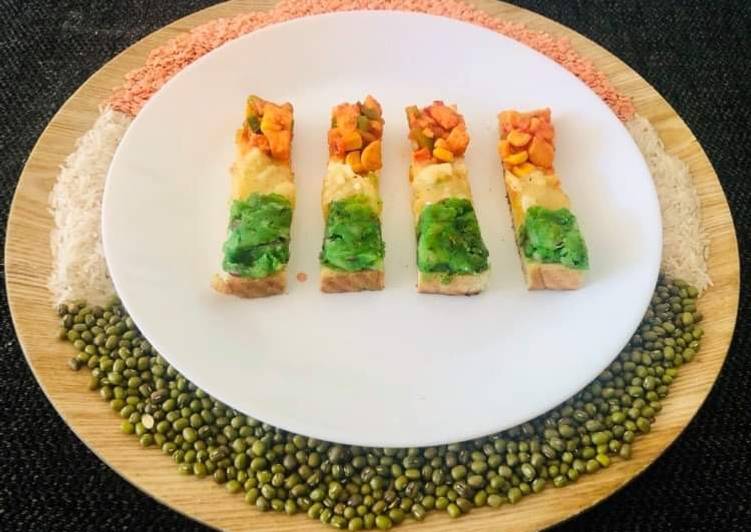 How to Prepare Ultimate Tricolour Finger Toast
