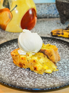 Una foto de TORTA DE PLÁTANO CON QUESO 🧀