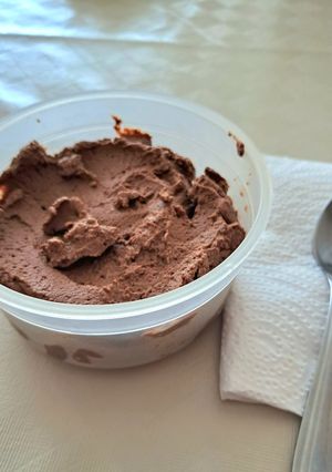 Una foto de Mousse de chocolate