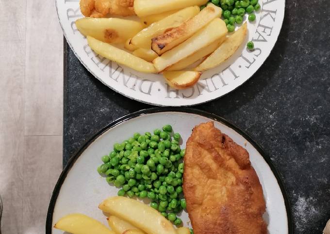 Homemade fish & chips