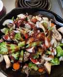 Raspberry inferno Chicken stir fry