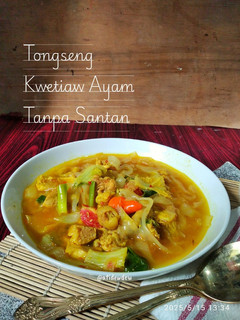Foto resep *Tongseng Kwetiaw Ayam Tanpa Santan*
