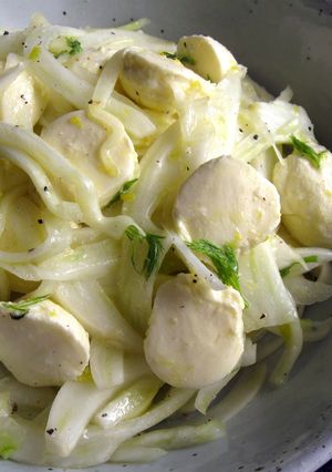 A picture of Fennel & Bocconcini Salad.