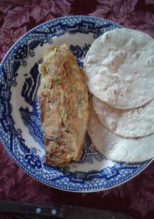 Una foto de Omelette verde